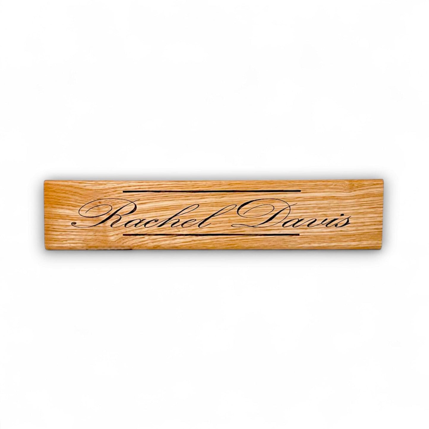 Personalized Engraved Desk Name, Wood Office Name Plate Gift.