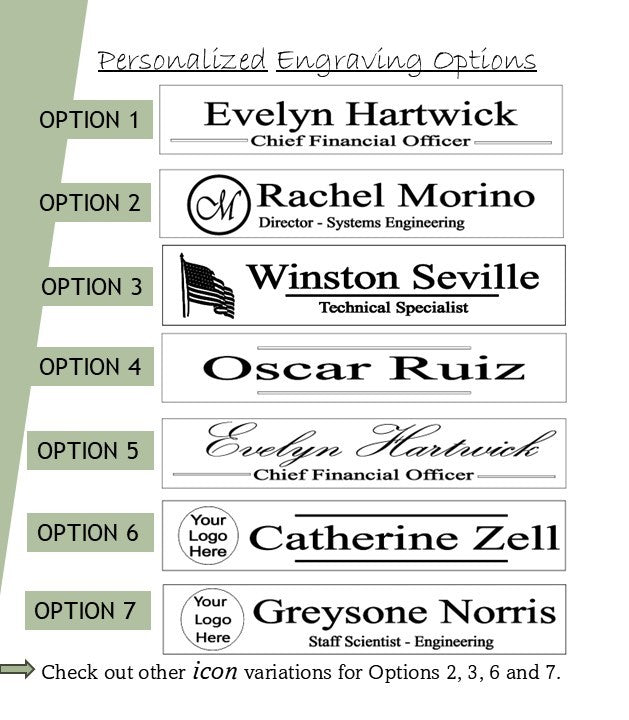 Personalized Engraved Hardwood Desk Name Plate, Custom Office Gift