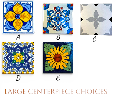 Personalized Vibrant Tile Cutting Board Trivet - Rustic Wood Hot Pad